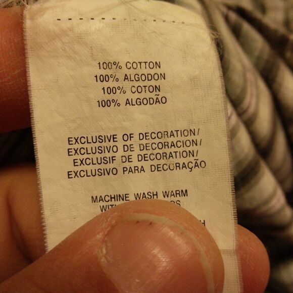 Original Penguin shirt mens M Medium plaid classic fit long sleeve button - Picture 7 of 8